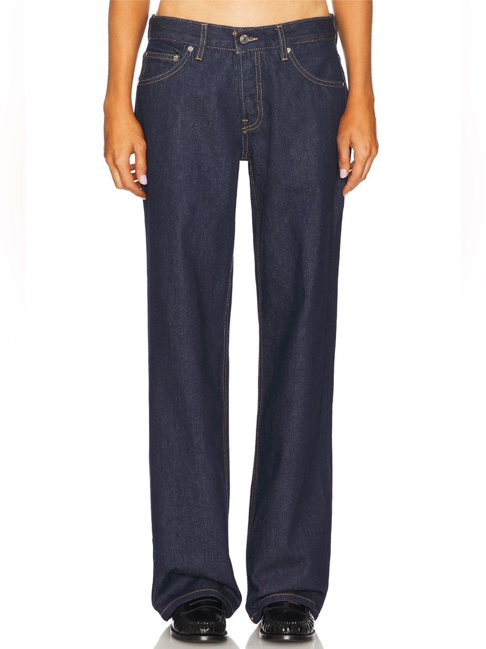 EB Denim Low Rise Baggy Jeans in Havana Night Size 26